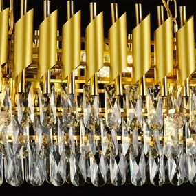 Brilagi - Candelabru pe lanț ECLIPSE, 10x E14/10W/230V, 78x28 cm, auriu