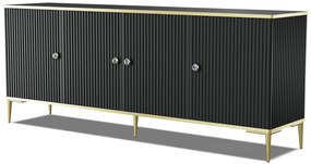 Dulap Pietra 4D (Negru). 1124976