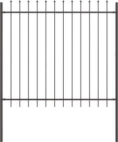vidaXL Gard de Grădină Gri 1,7 x 1,5 m Oțel acoperit cu pulbere