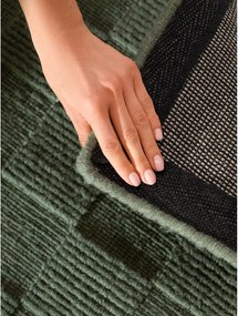 Covor tip traversă verde închis țesut manual din lână 80x200 cm Scala – Villeroy&amp;Boch