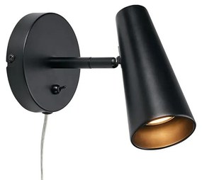 Aplică Markslöjd Crest, înălțime 17 cm, negru