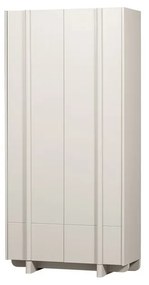 Dulap modular crem din lemn masiv de pin 101x210 cm Basu – WOOOD