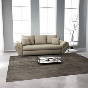 Canapea extensibilă dumonde cu ladă de depozitare si sezut confortabil din spuma high-density, Loana Enjoy Camel 250x100 cm