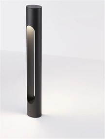 Stalp LED mic pentru exterior design modern IP65 Ellery negru H-60cm