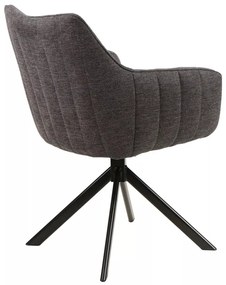 Scaun rotativ Azalia gri inchis/negru Brego18