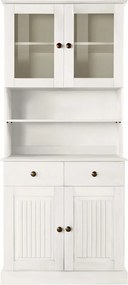 Vitrină albă din lemn de pin 181x34 cm Mille – Støraa