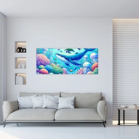 Tablou – Lume subacvatică (120x50 cm)
