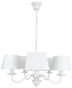 Candelabru Reanna, E14, White, 5 X Max 42W , 4138800, Viokef Grecia