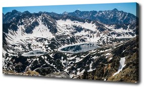 Tablouri tipărite pe pânză Lacul în munții tatra
