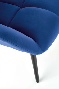 Fotoliu Tyrion velvet bleumarin H91 cm
