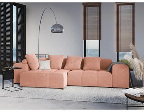 Pernă pentru canapea modulară roz cu tapițerie din catifea Rome Velvet - Cosmopolitan Design