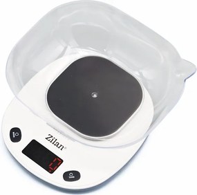 Cantar alimentar Zilan ZLN7880 Alb, capacitate maxim 5 kg, ecran digital, oprire automata