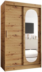 Dulap de haine 120 cm Ronny (Stejar artisan). 1126047
