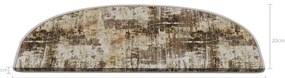 Covorașe pentru scări bej 16 buc. 20x65 cm Abstract – Vitaus