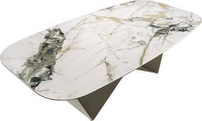 Masa dining deosebita design LUX Porcelain-Marble 240cm