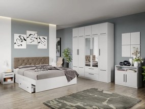 Set mobila dormitor complet Alb Levi C25
