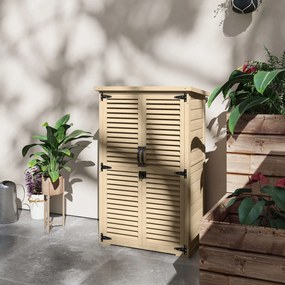 Outsunny Magazie de Gradina din Lemn, Dulap de Depozitare | Aosom Romania