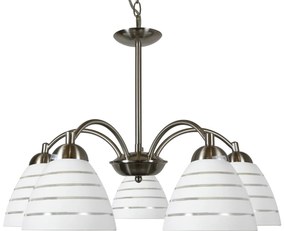 Candellux Uli lampă suspendată 5x60 W alb 35-66169