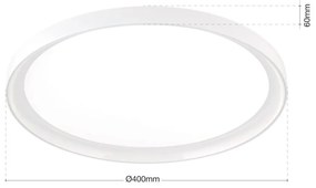 Plafoniera LED cu telecomanda design slim GAMMA D-40cm