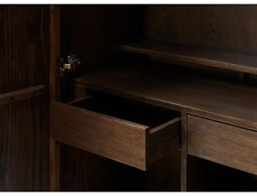 Dulap maro închis 90x130 cm Latina – Unique Furniture