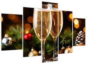 Tablou - Pahar de șampanie (150x105 cm)