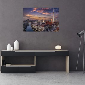 Tablou - Apus de soare în Berlin (90x60 cm)