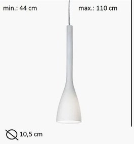 Pendul modern diametru 10,5 cm FLUT SP1 SMALL bianco 035697
