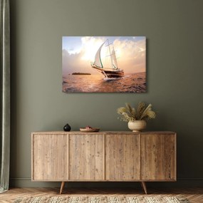 Tablou cu iaht (90x60 cm)