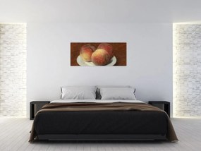 Tablou - Henri Fantin-Latour, Three Peaches on a Plate, reproducere (120x50 cm)