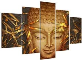 Tablou - Buddha de aur (150x105 cm)