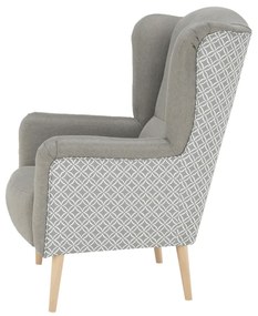 Scaun de design, ţesătură, capuccino/model, BELEK