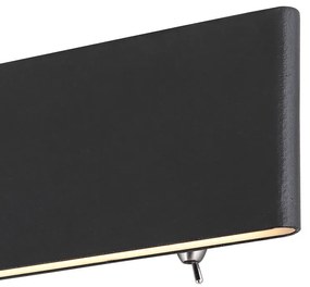 Aplica LED cu iluminat ambiental sus/jos SIEGFRIED negru 8W