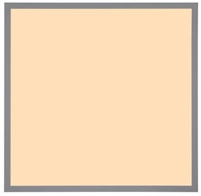 Plafoniera LED aluminiu argintiu, MDF gri DORO 45x45cm