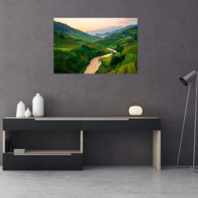Tablou - Terase de orez II. (90x60 cm)