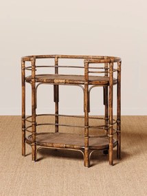 Consola din rattan, cu 2 rafturi, Veracruz