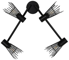 Lampa de perete design PICO, neagra