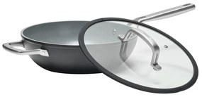 Tigaie tip wok cu capac/cu suprafață ceramică ø 28 cm Meda 3.0 – FABINI