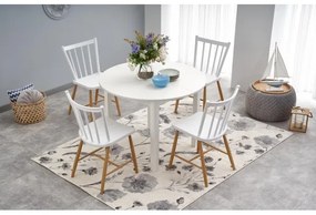 Masă de dining CALMIO, albă