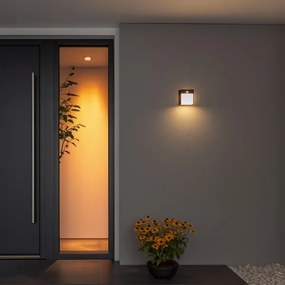 Aplică LED de exterior cu senzor Brilagi TERNI LED/12W/230V negru IP54