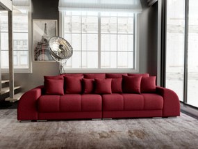Canapea extensibilă dumonde cu 2 lăzi de depozitare si sezut confortabil din spuma high-density, Verona Enjoy Red 310x100 cm
