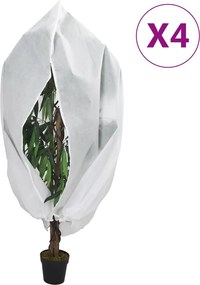 vidaXL Huse de plante din fleece cu fermoar 4 buc. 70 g/m² 2,36x2 m