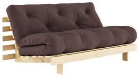 Canapea maro extensibilă 160 cm Roots - Karup Design