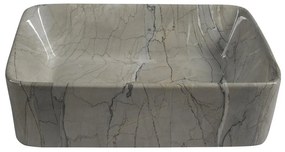 Chiuvetă gri din ceramică 47,5x37,5 cm Dalma – Sapho