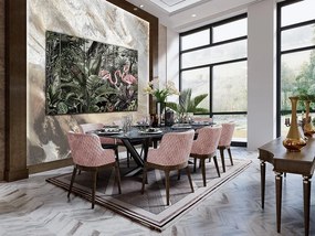 Tablou de perete decorativ Triptico Flamencos, 180x120cm