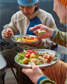 Set de furculițe argintiu din oțel inoxidabil 4 buc. Spork – Black + Blum