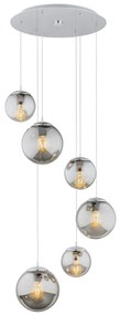 Lustra cu pendule design modern OPTICA 6 grafit