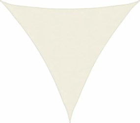 vidaXL Parasolar din țesătură oxford triunghiular, 3,6x3,6x3,6 m, crem