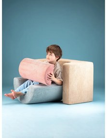 Teren de joacă din spumă maro deschis 3 buc. din catifea reiată înălțime 37 cm 75x49 cm Rainbow Montessori – Wigiwama