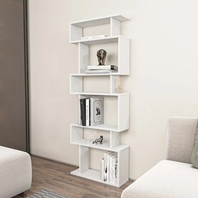 Bibliotecă albă 60x160 cm Bates – Kalune Design