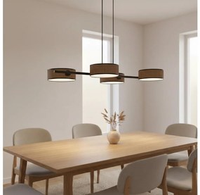 Lustră pe cablu DRUMZ, 4xE14/10W/230V, maro